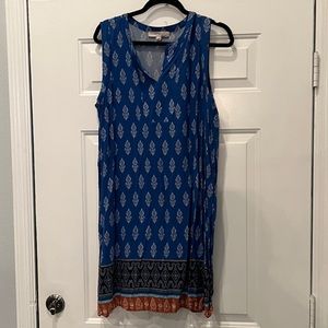 Anne Taylor LOFT Sun Dresss Blue XL